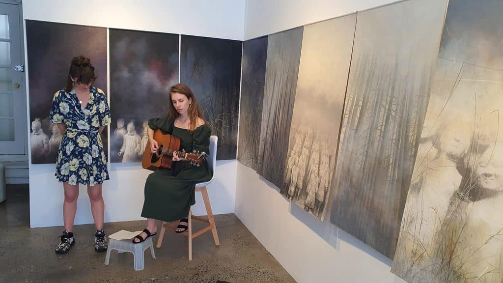 Eden and the Willow Newtown Galleries Lindsay Roser Charmian Kingtston Performance (12) Sydney Art Out Live