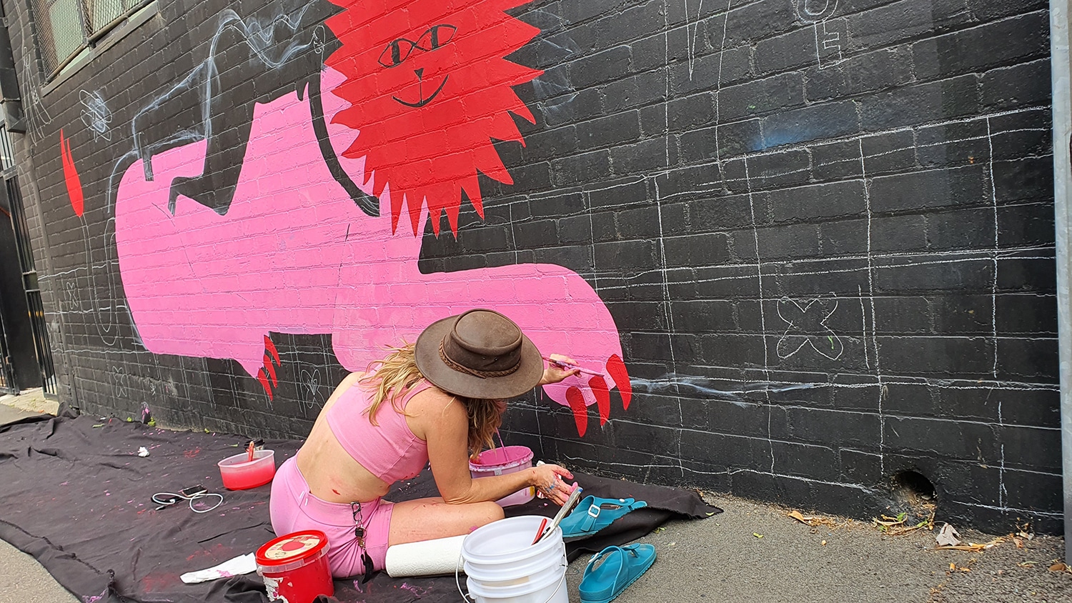 Hudson Street Redfern Street Art Sydney Art Out Live Aley Wild Mural 5