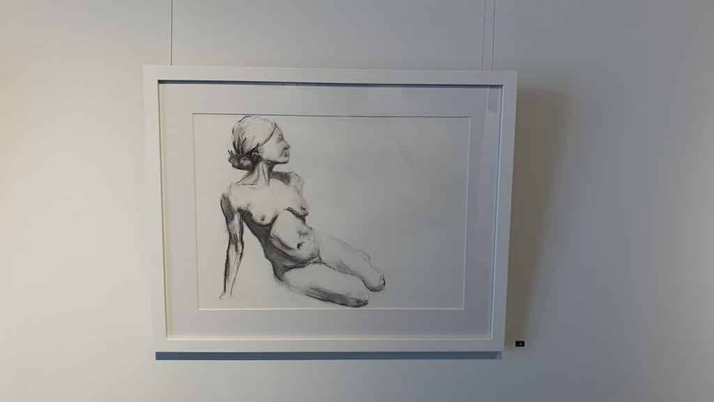 Peach Black Chippendale Gallery Life Drawing Club Exhibition November 2020 Sydney Art Out Live (14)